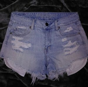 American Eagle High Wasted Jean Shorts